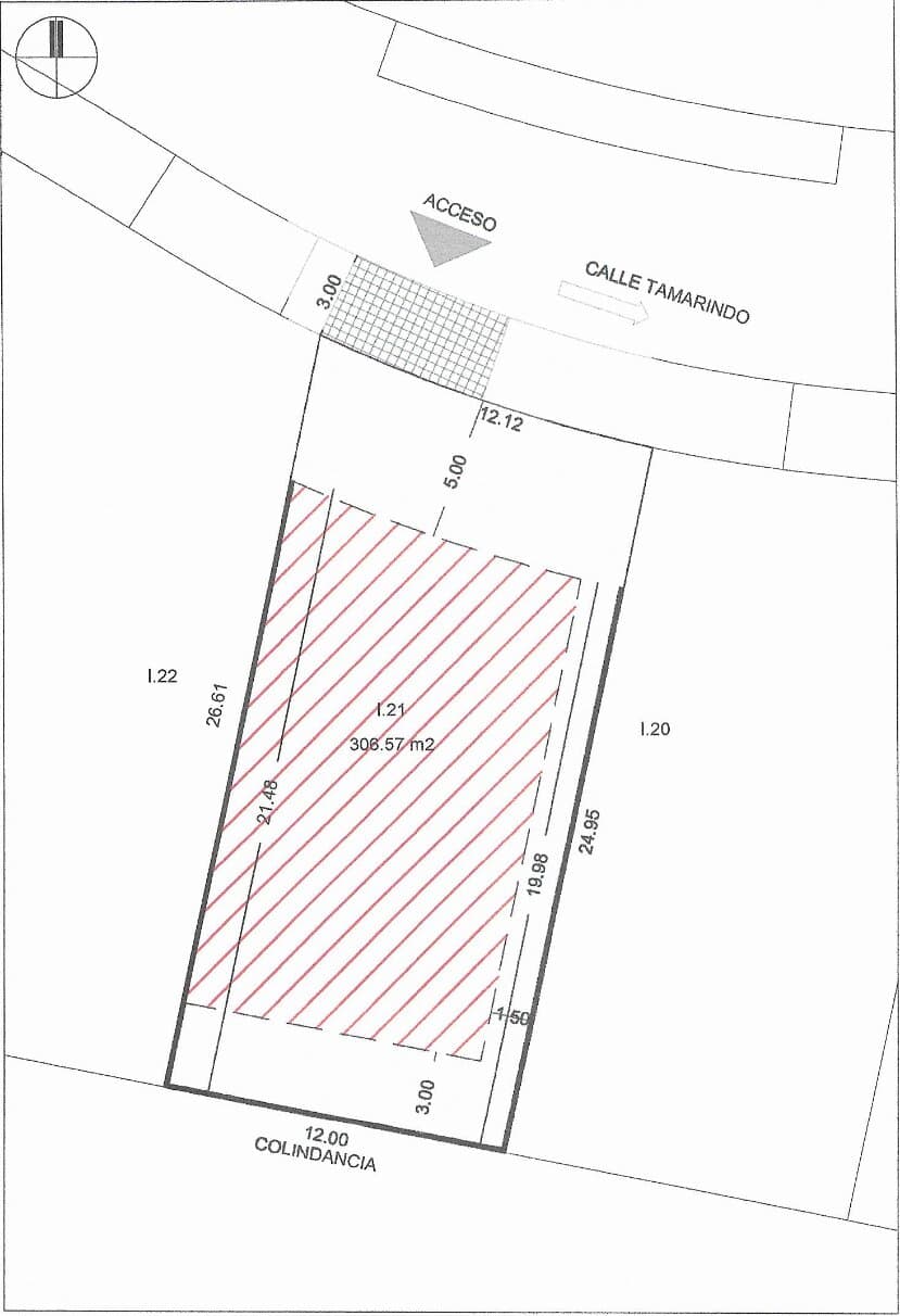Plano de lote I.21 en Tamankaya